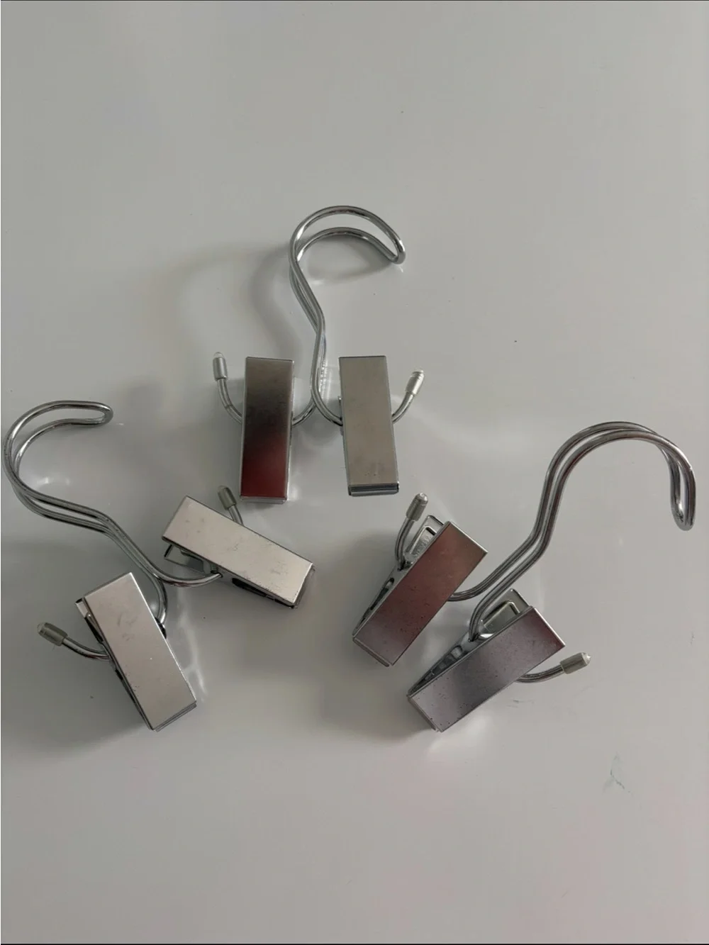 LOT Of three Boottique Silver Metal Hanger Clips